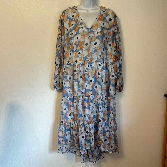 Joie Floral Print Maxi Dress XL - Picture 1 of 7